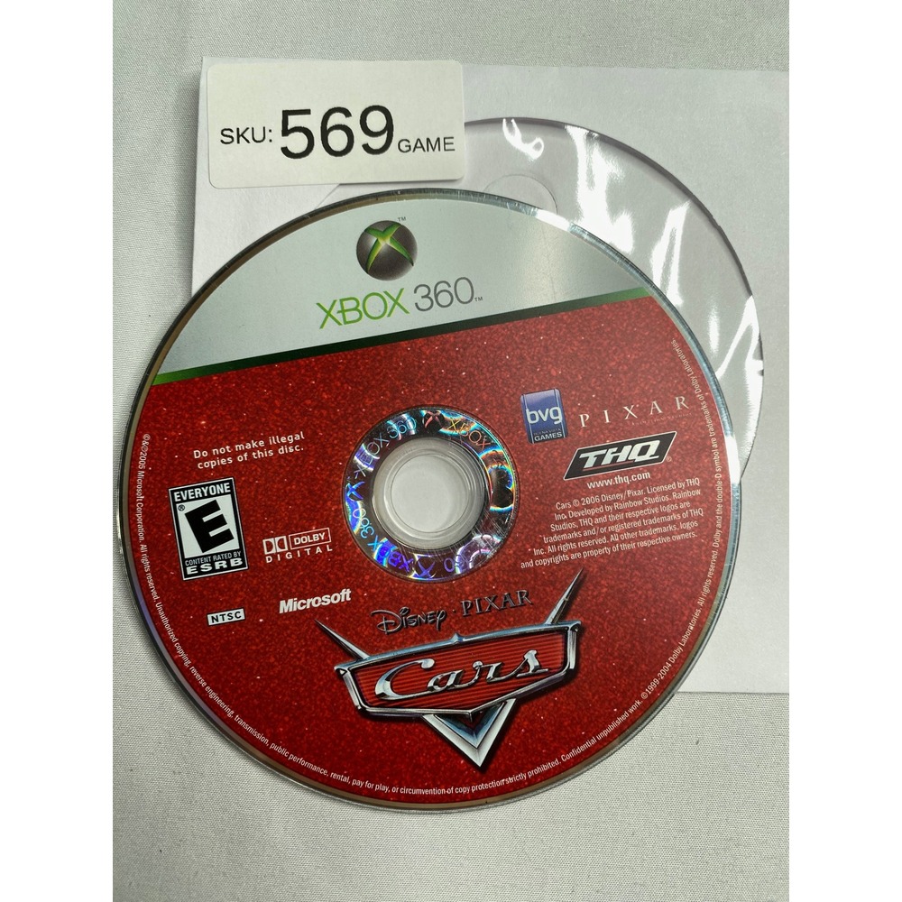 Disney Pixar Cars Microsoft Xbox 360